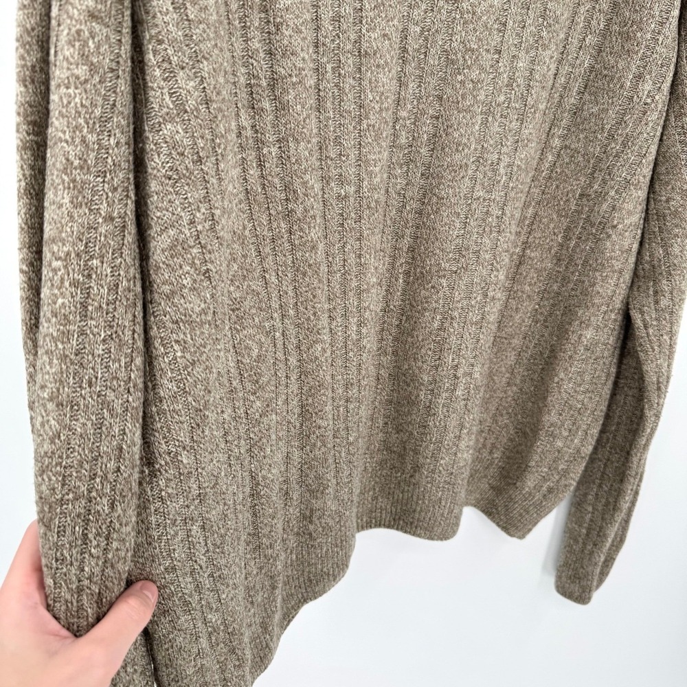 Geoffrey Beene Tan Lightweight Long Sleeve Cable Knit Sweater Men's XXL - Picture 8 of 11